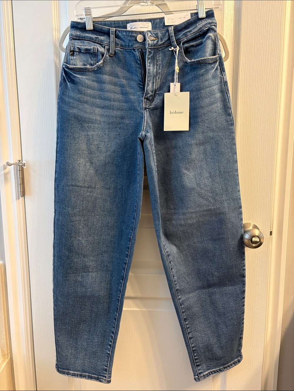 Boheme Blue High-Rise Straight Leg Jeans - Picture 2 of 2